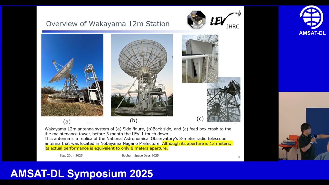 WAKAYAMA 12m groundstation for OMOTENASHI and SLIM/LEV-1 Lunar mission, future missions with AMSAT