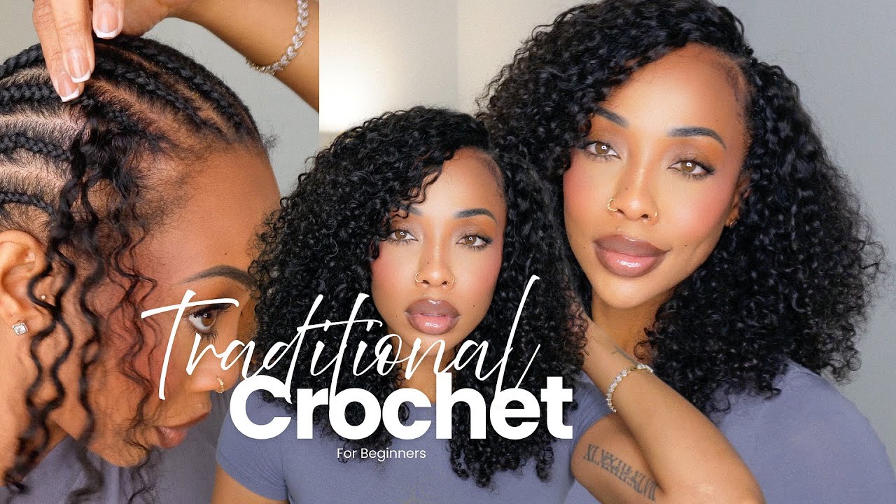 Beginner- Friendly Traditional Crochet Install | Water Curly Hair (Step-by-Step) ft Ywigs