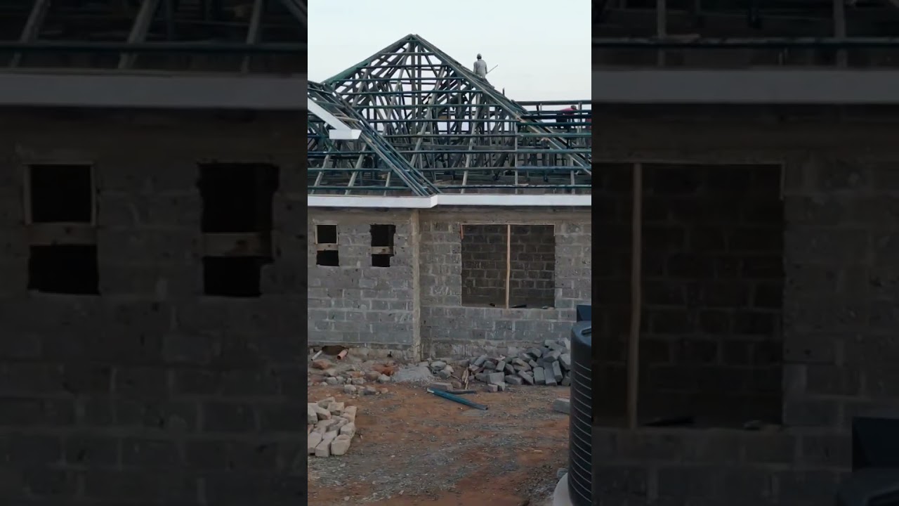 Roof/Truss work #truss #trusswork #roofingwork #roofconstruction #roof #buildingconstruction