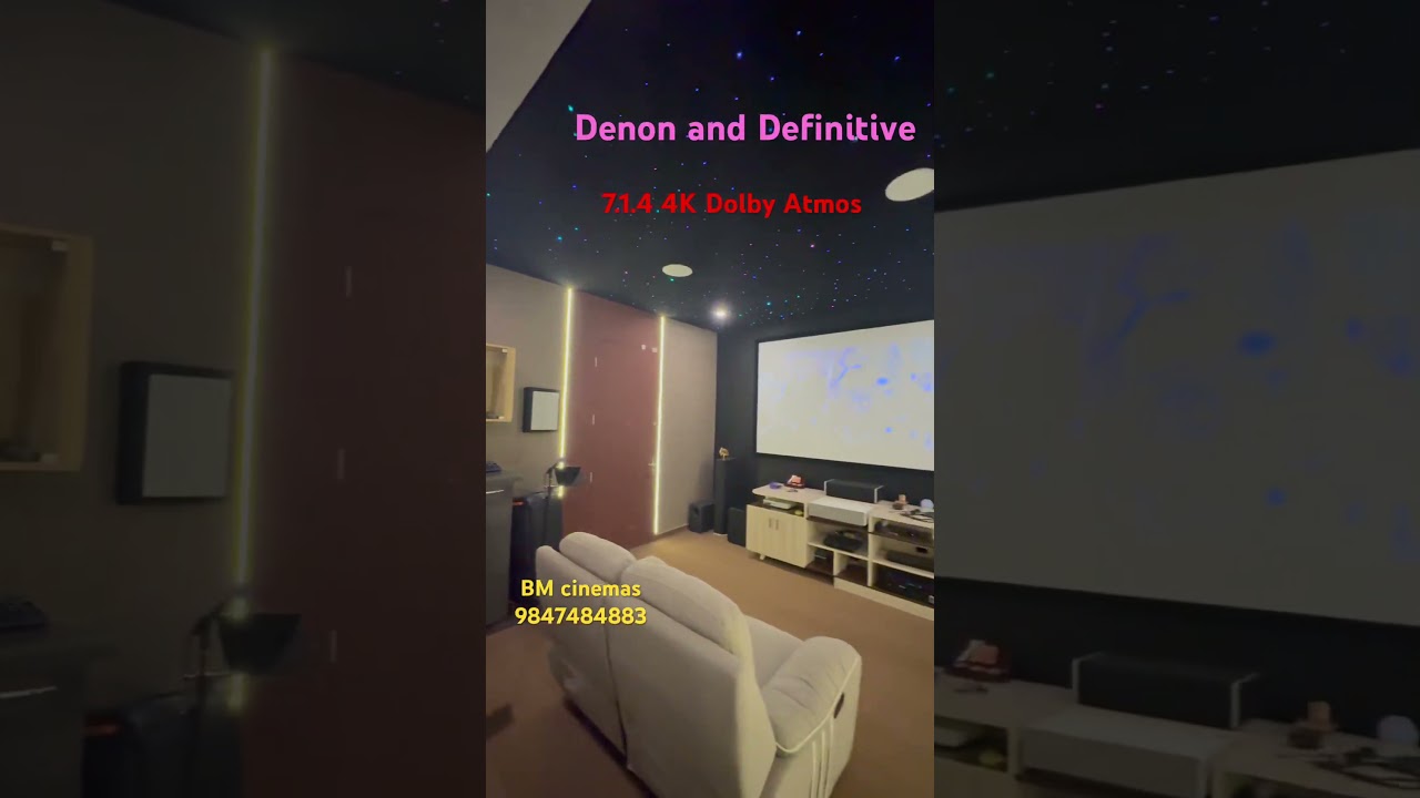 7.1.4 Dolby Atmos Home Theatre making! LG Ultra short throw laser4K @ Nattika, Thrissur #hometheater