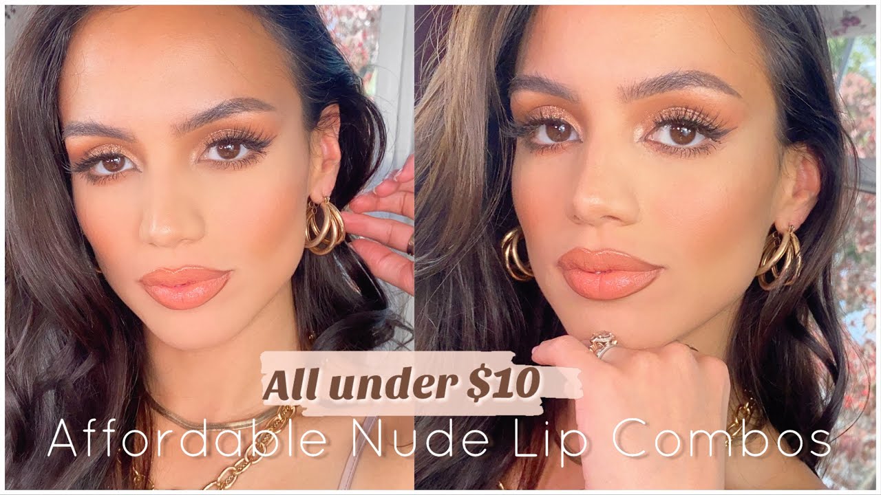 FAVORITE AFFORDABLE NUDE LIP COMBOS ! | Janelle Mariss