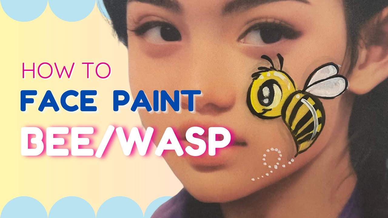 Bee Face Paint Tutorial - Easy and Fast
