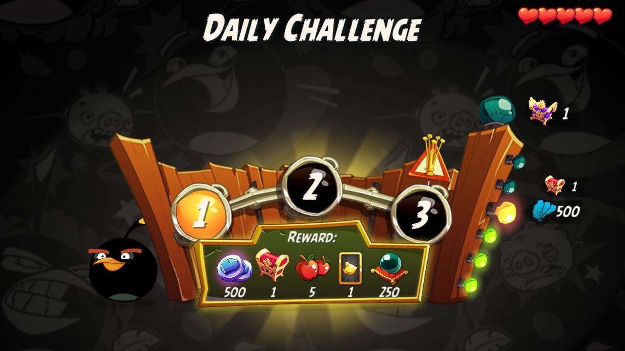 DC 4-4-6 Rooms - No Red,Blues,Chuck,Matilda - Daily Challenge, Angry Birds 2