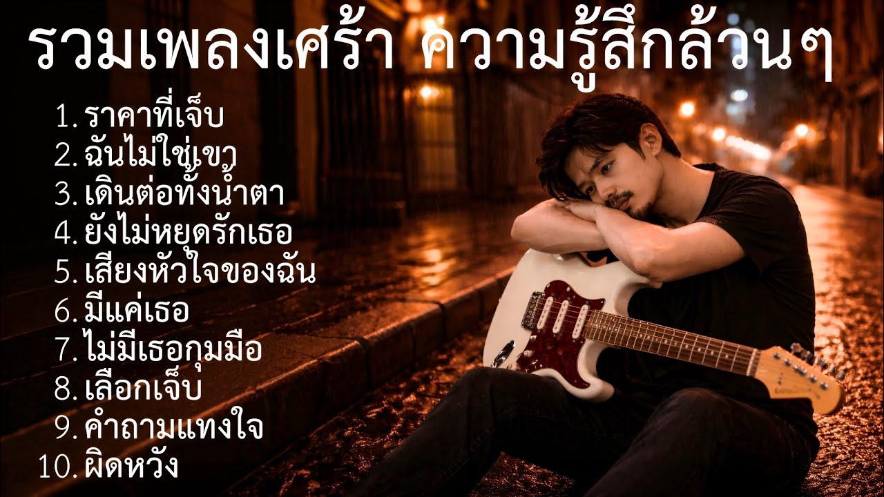 💔รวมเพลงเศร้าเพลงใหม่ |75| รวมเพลงร็อค | เพลงเศร้า | ฉันไม่ใช่เขาก็เลยได้ราคาที่ต้องเจ็บ