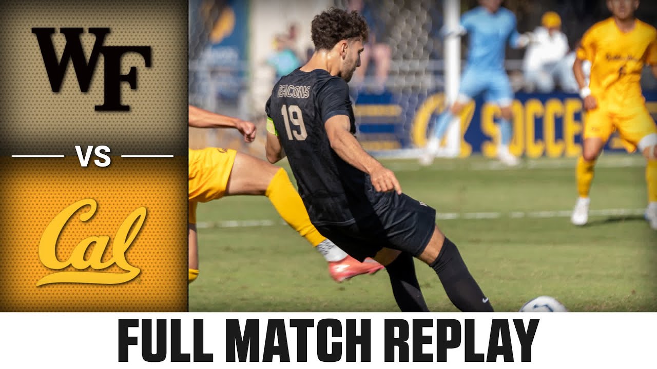 Wake Forest vs. Cal Full Match Replay | 2025 ACC Men's Soccer