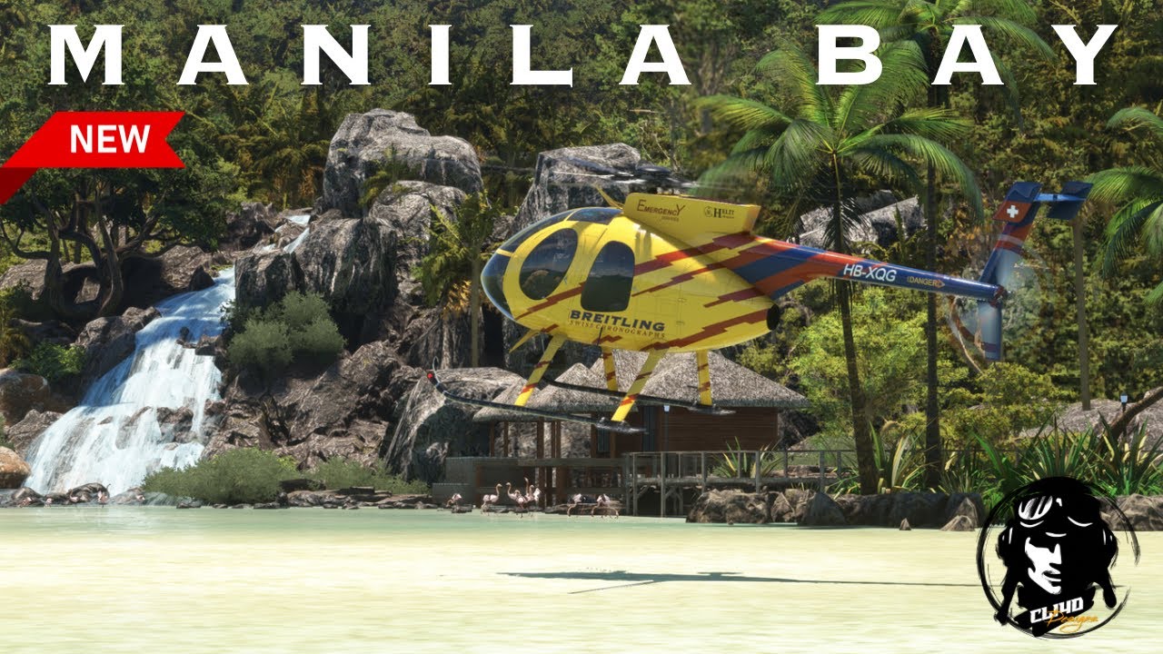 CLi4D Designs Manila Bay review flight in the Cowan Simulation 500E Microsoft Flight Simulator