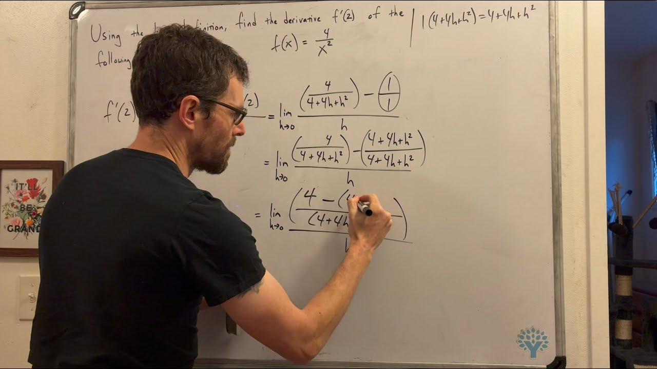 Finding the Derivative of a Rational Function Using the Limit Definition
