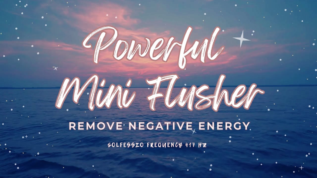 ❉ Powerful Mini-Flusher ~ Clear Negative Energy | Release Anxiety | 417 Hz ~ Ocean Sounds