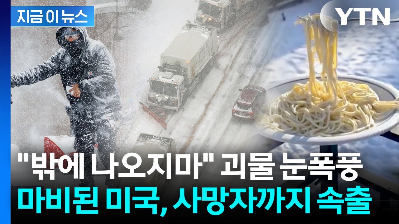 체감 영하 29도 '곤두박질'...미국 역대급 눈폭풍에 인명피해 속출 [지금이뉴스]  / YTN