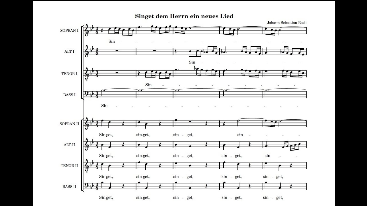 BWV225 Singet dem Herrn ein neues Lied (Alto1)