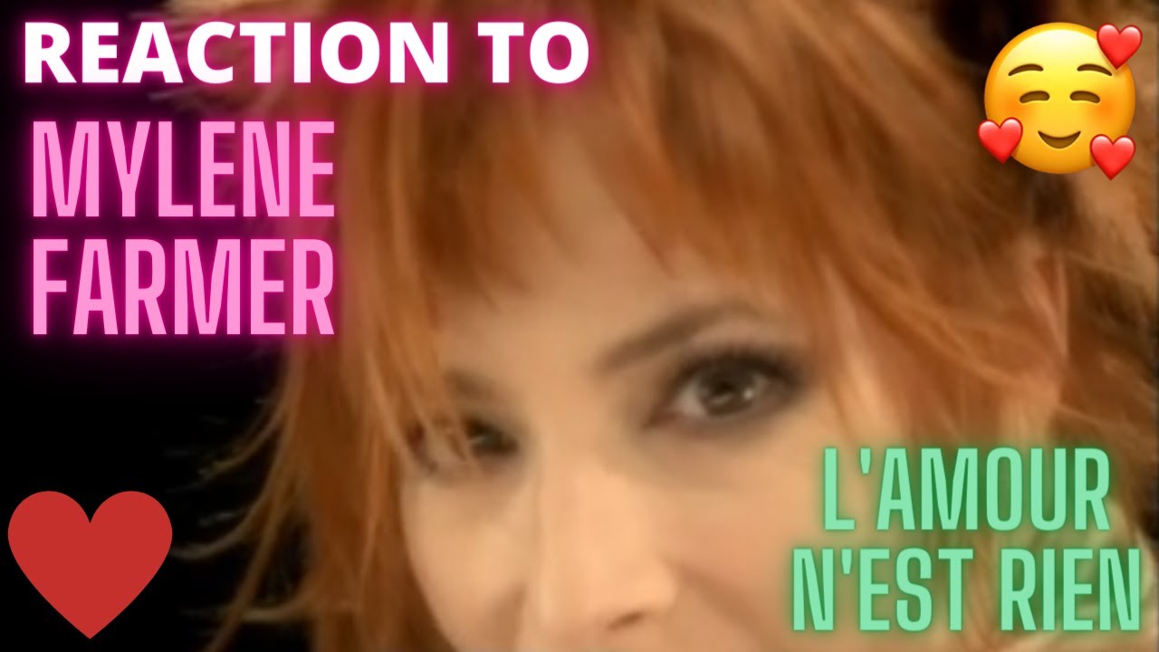 REACTION to MYLENE FARMER  - L'AMOUR N'EST RIEN (She's such a tease)