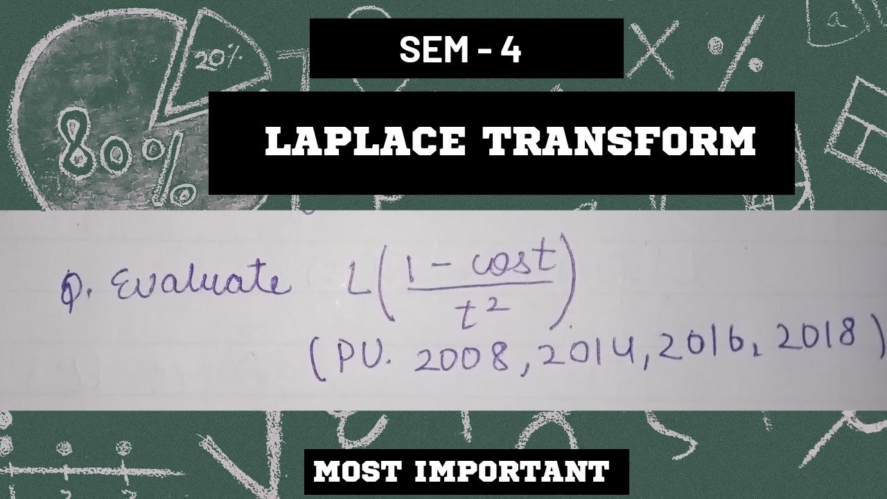Laplace Transform | L(1-cost)/t² | Most Important | PU 2008,2014,2016,2018