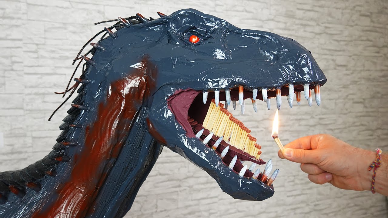 Match Chain Reaction -RAPTOR from 20.000 Matches- Amazing Fire Domino