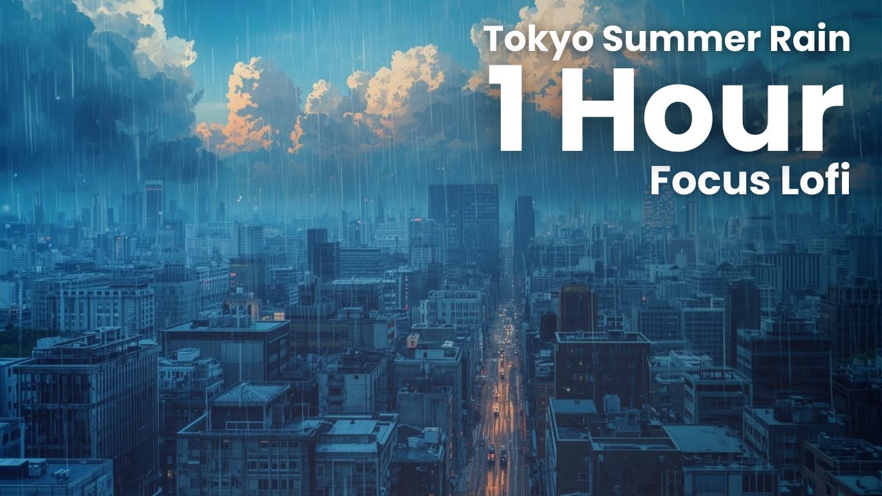 Tokyo Summer Rain Lofi – 1 Hour Focus & Study Mix