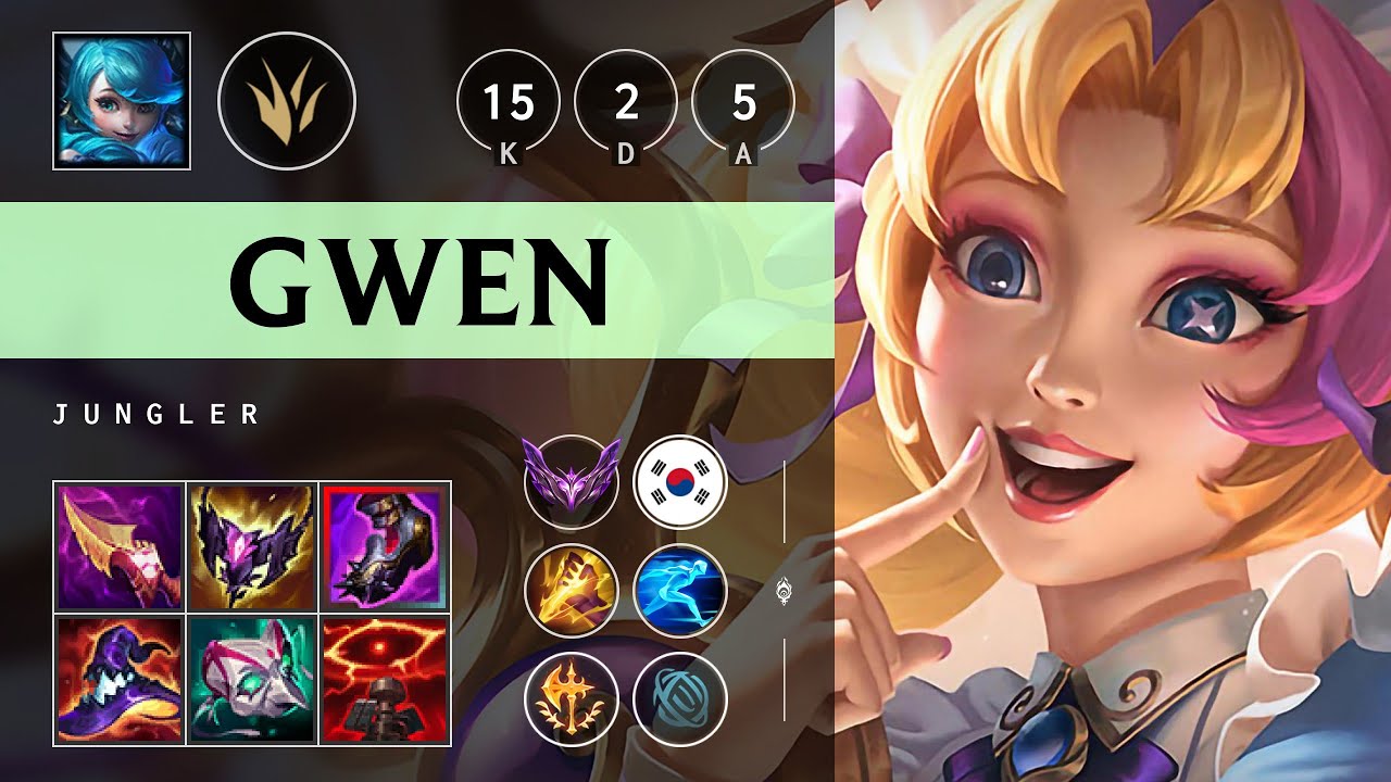 Gwen Jungle vs Sion - KR Master Patch 25.13