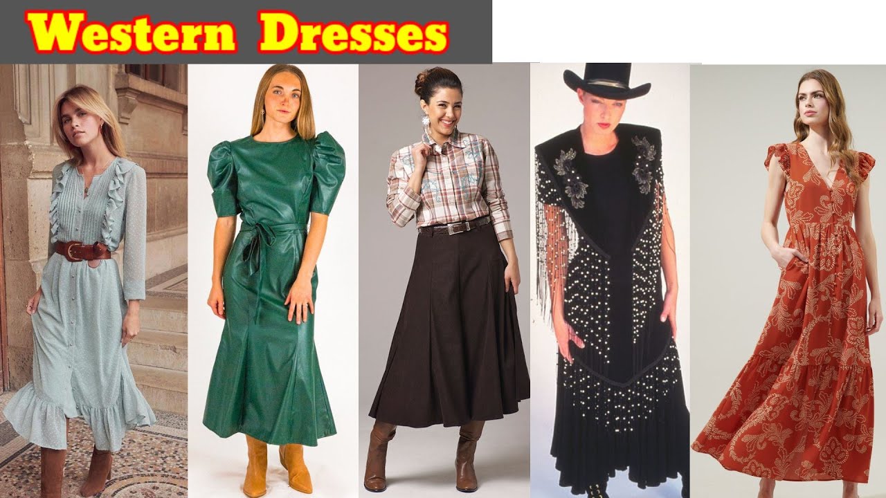 Western Dresses/Dress Design-54/Mix Design