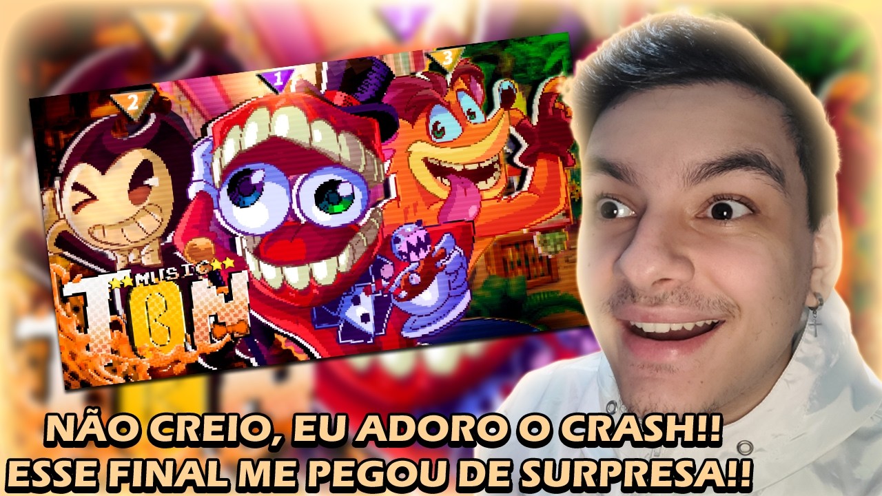 (TEVE ATÉ CUPHEAD?!) REACT Lunáticos 4 | Bendy, Caine e Crash | Papyrus Da Batata