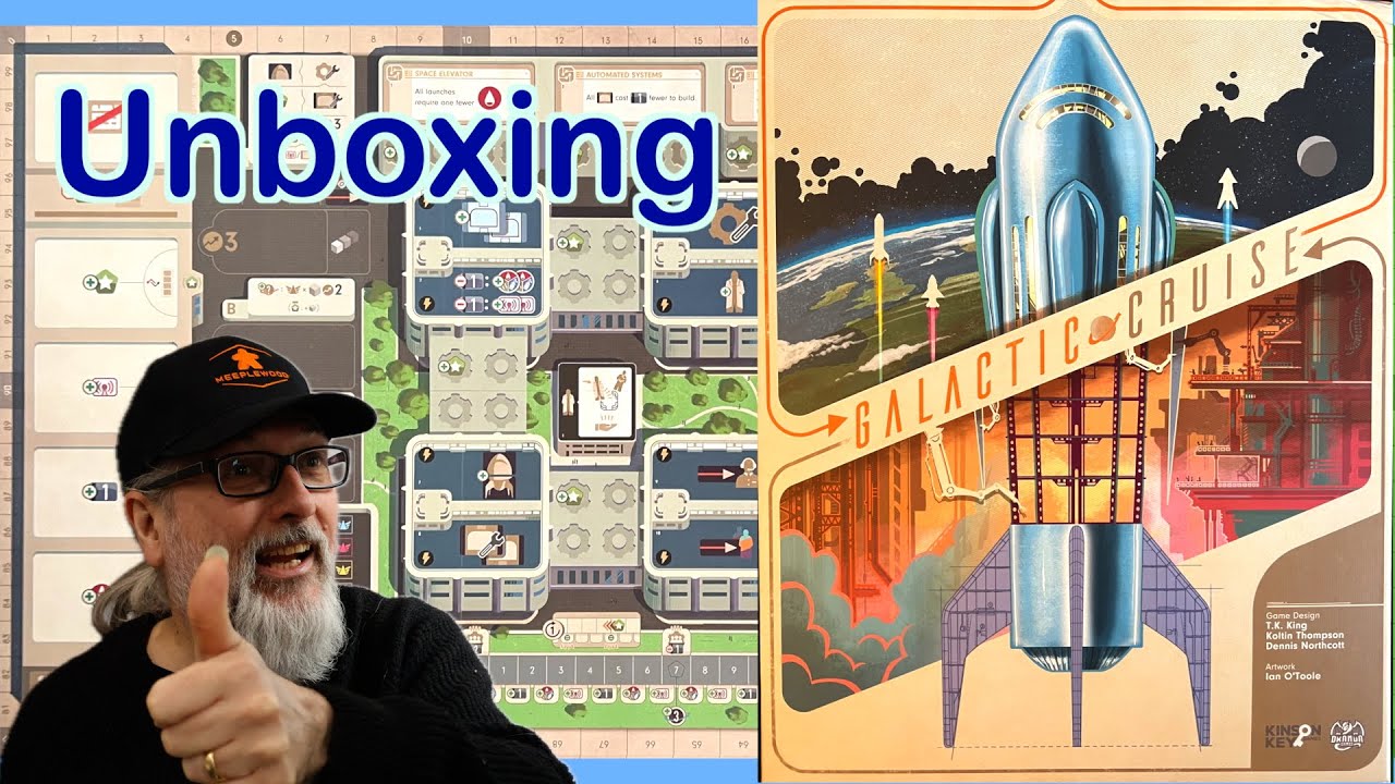 Galactic Cruise | Board Game Unboxing | Kinson Key Games | Future CEO inc Expansions and deluxe bits