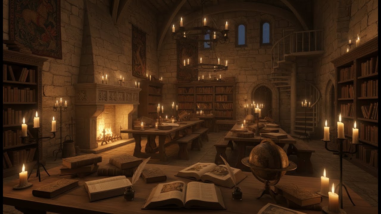 Autumn Night Study 🍂 Dark Academia Music