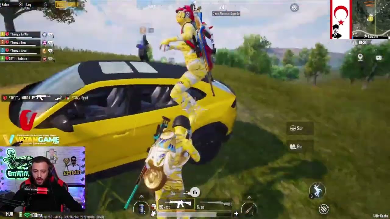 pubg mobile hayalet vs funny takım