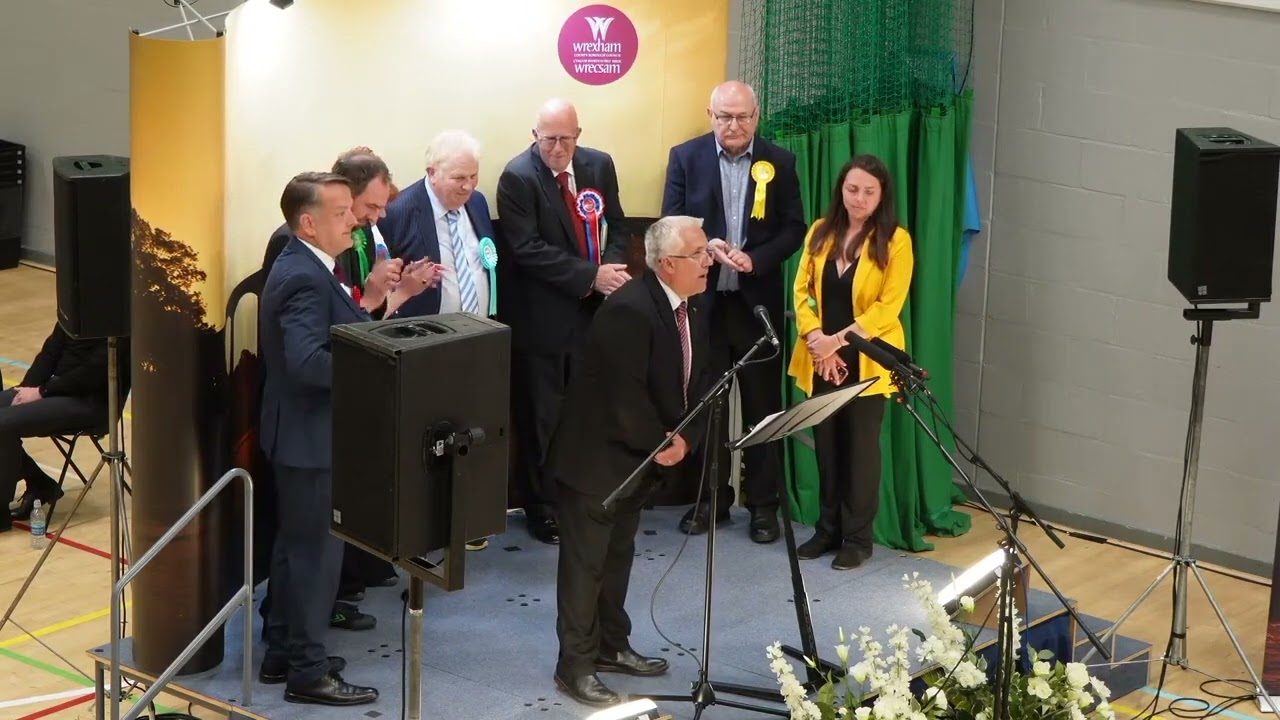 Wrexham General Election result declaration 2024 and speeches