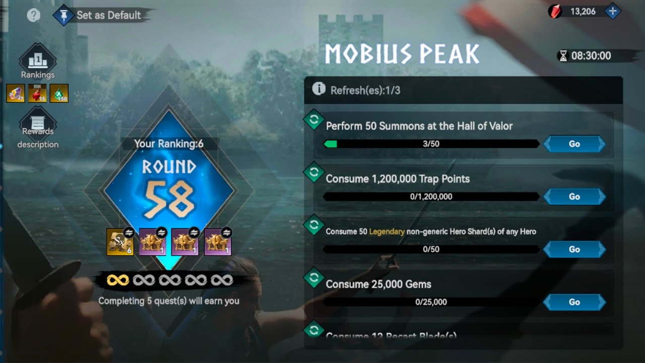 Pushing Mobius Peak and Awakening Greta without Spending Money | VIKING RISE | TOP 5 RANK |