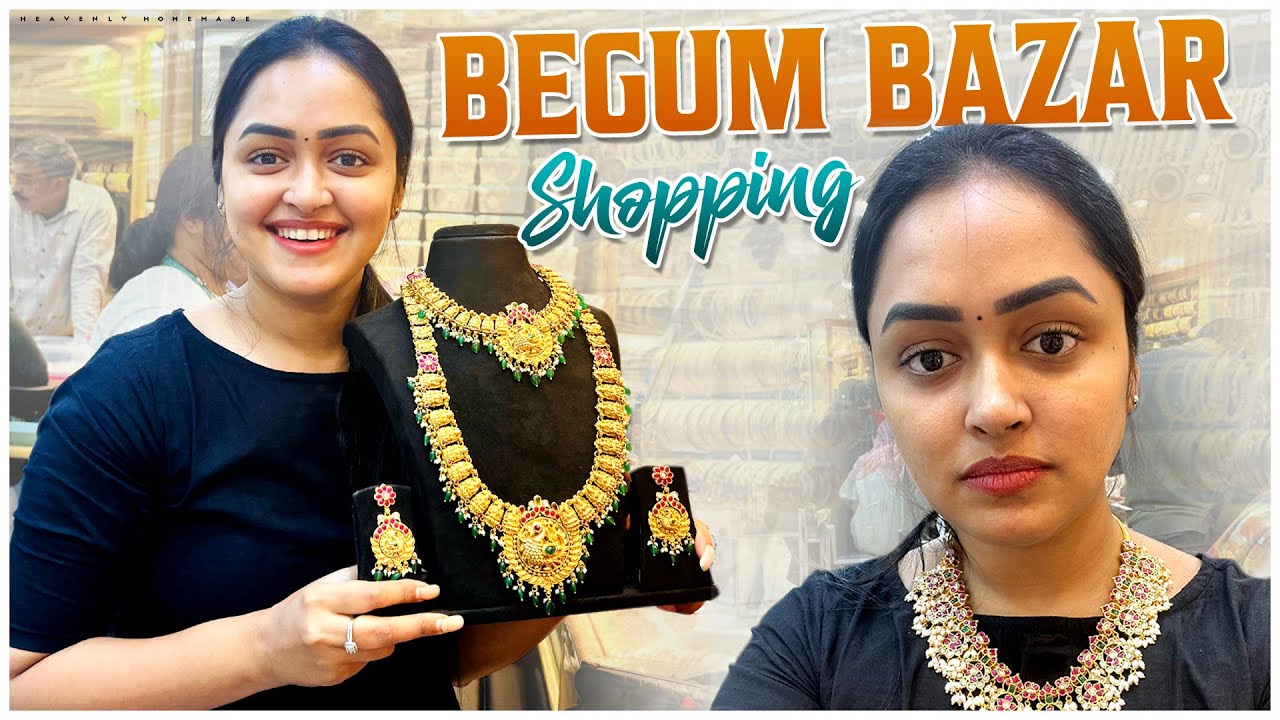 Vlog Begum Bazar లో Jewellery Shopping || Collection చూస్తే Wow అంటారు 😱|| Heavenly Homemade
