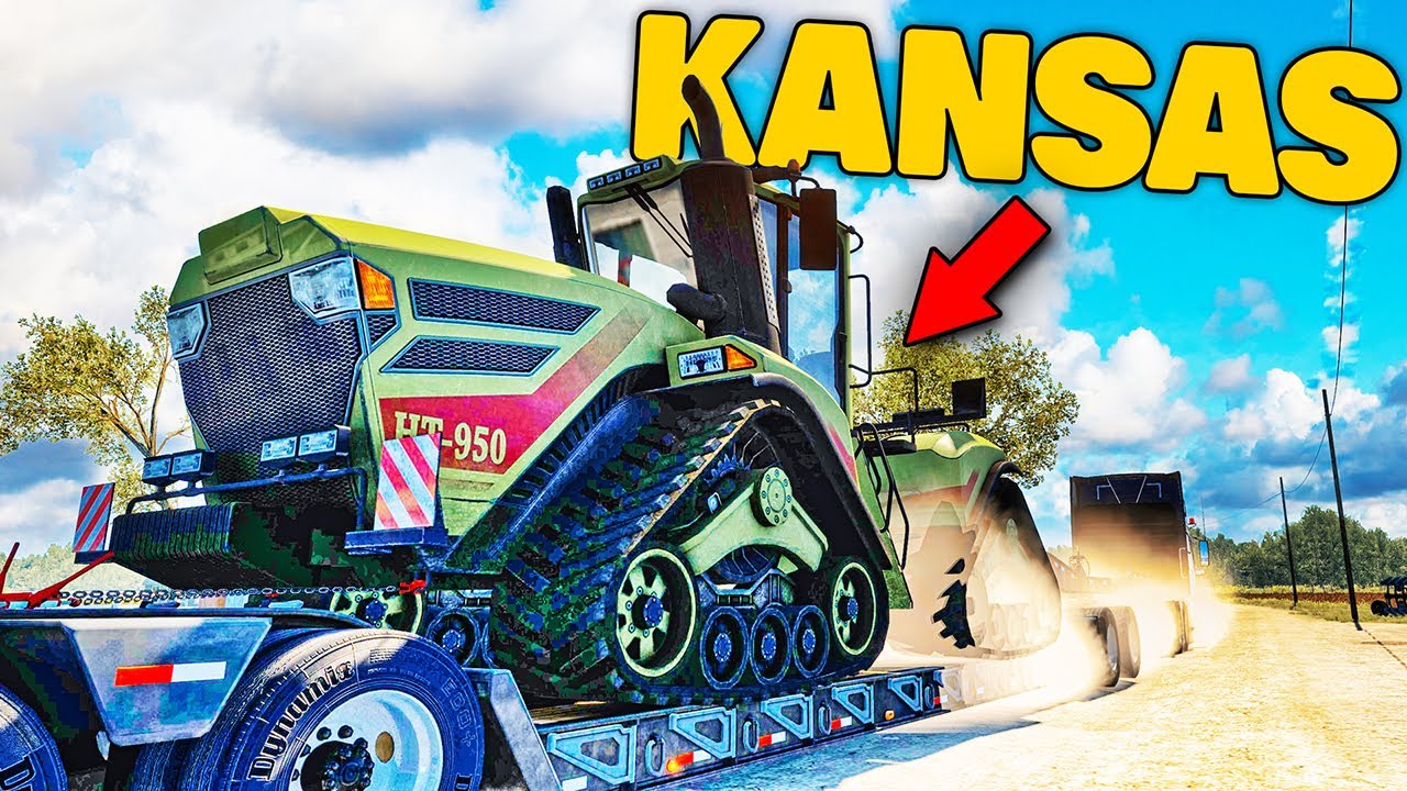 Odbieram Ogromny Ciągnik z Farmy! ▶️Kansas◀️ | American Truck Simulator