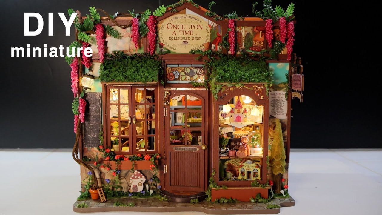 DIY Miniature Dollhouse Kit l Fairy-Tale Wonderhouse l 동화 속 원더하우스 Part1 l TEMU 미니어처 miniature 쉽게 만들기
