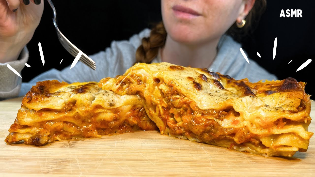 ASMR | LASAGNA MUKBANG | EATING SOUNDS