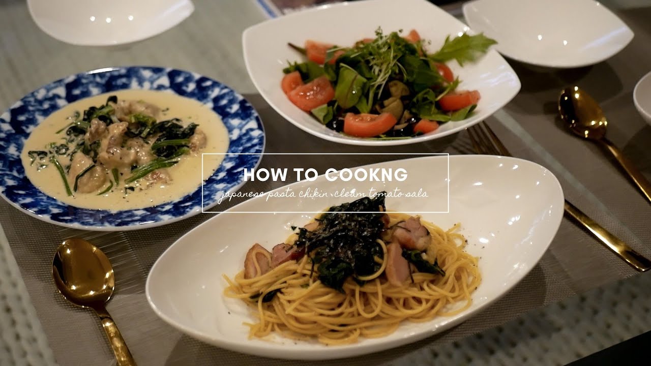 【料理動画＃5】簡単！１時間以内で出来るオシャレ洋食レシピ♡お皿も紹介してます♡