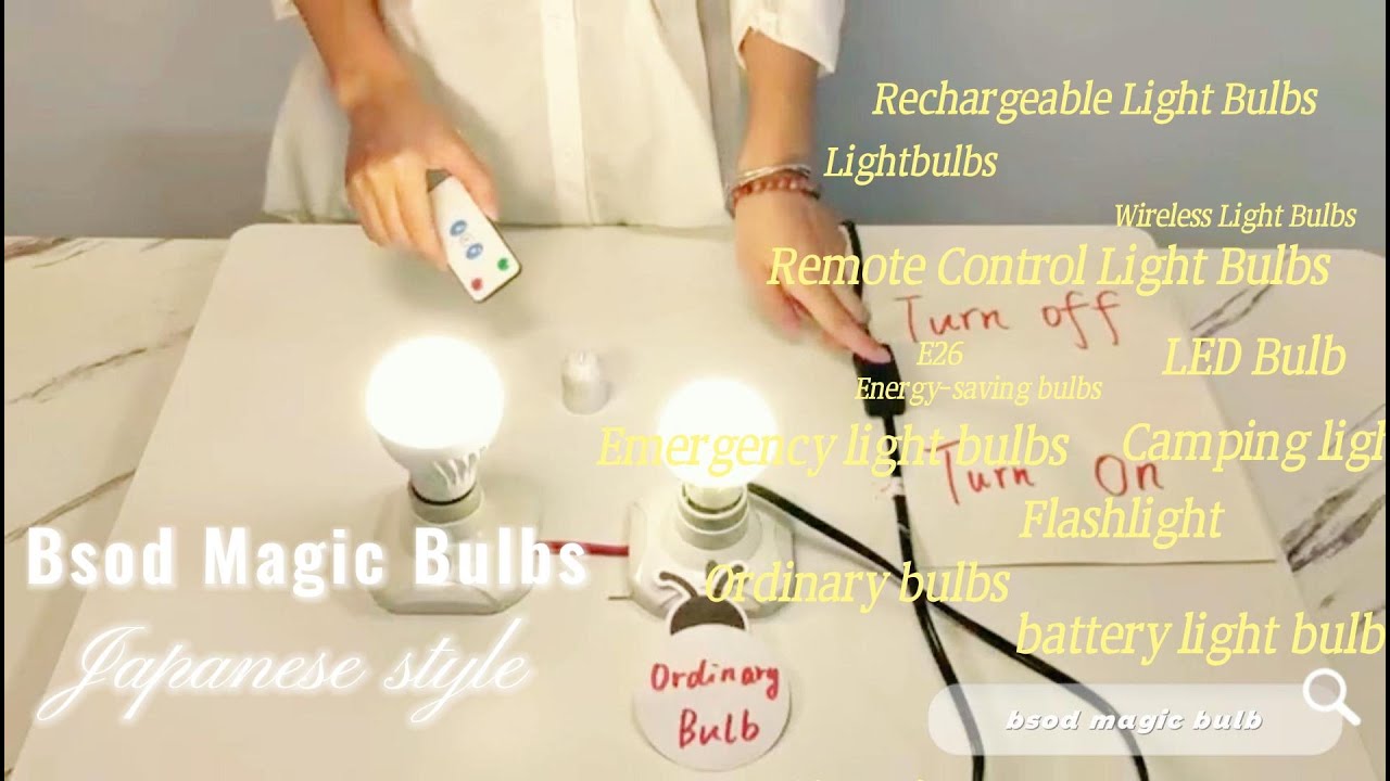 how to use bsod magic bulbs? #rechargeable light bulbs #battery light bulb #lightbulbs #light bulbs