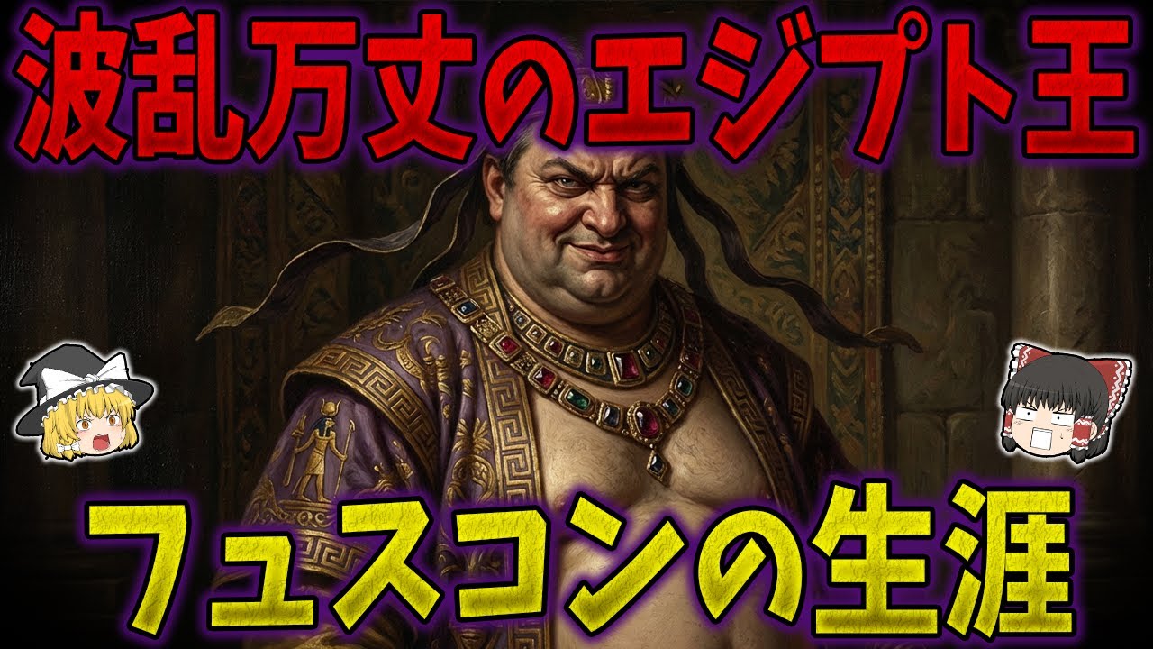 【ゆっくり解説】波乱万丈のエジプト王「プトレマイオス8世（フュスコン）」の生涯