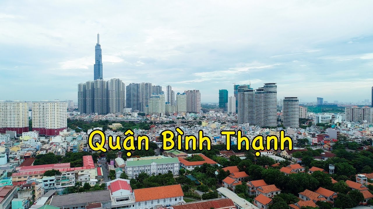 Toàn cảnh quận Bình Thạnh - TP. Hồ Chí Minh nhìn từ flycam [ 4k ]