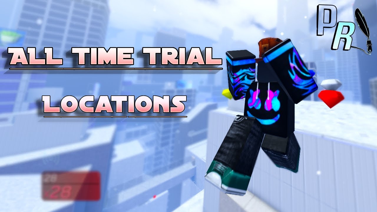 ALL The Time Trial LOCATIONS in Parkour Reborn | 1.7 Updated