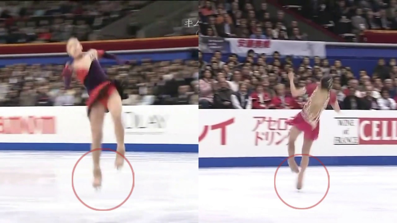 ISU Pre-rotation NEEDS ATTENTION. 2007 World Championship.  김연아 Yuna and Mao