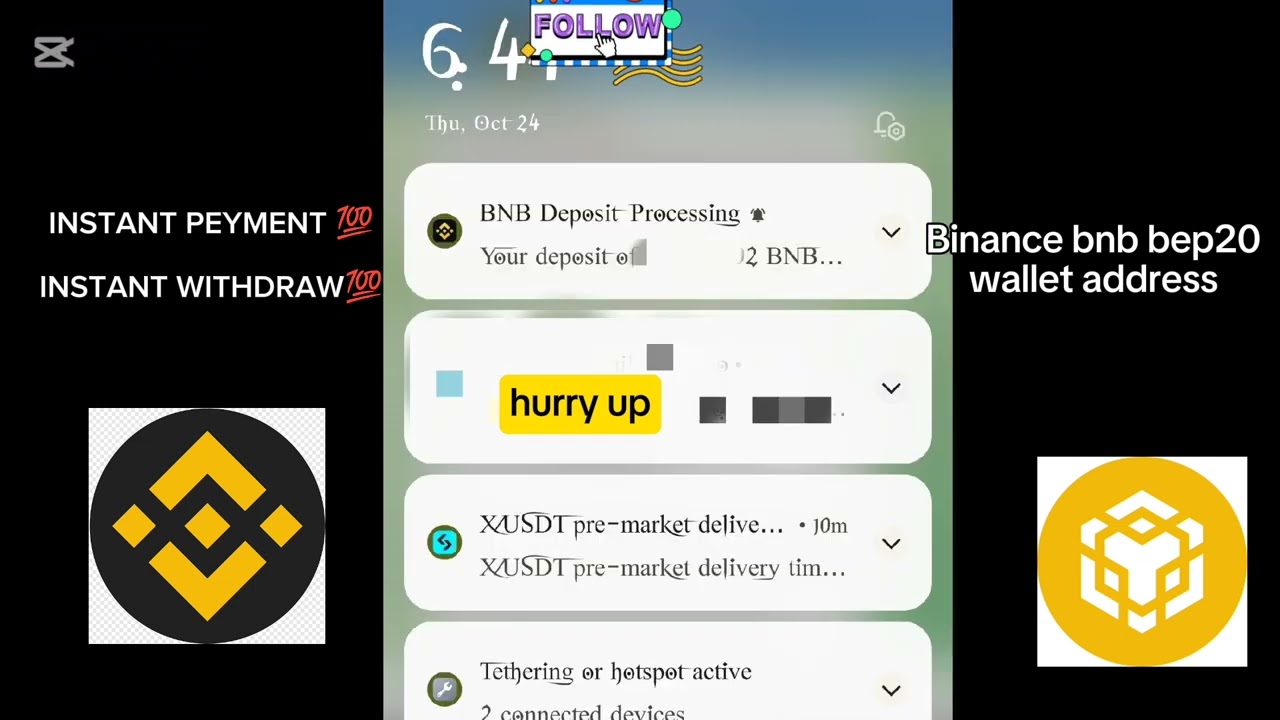 INSTANT PEYMENTIN 💯 STANT WITHDRAW  💯#binanceairdrop #airdropcrypto #cryptoairdrop #binance #crypto