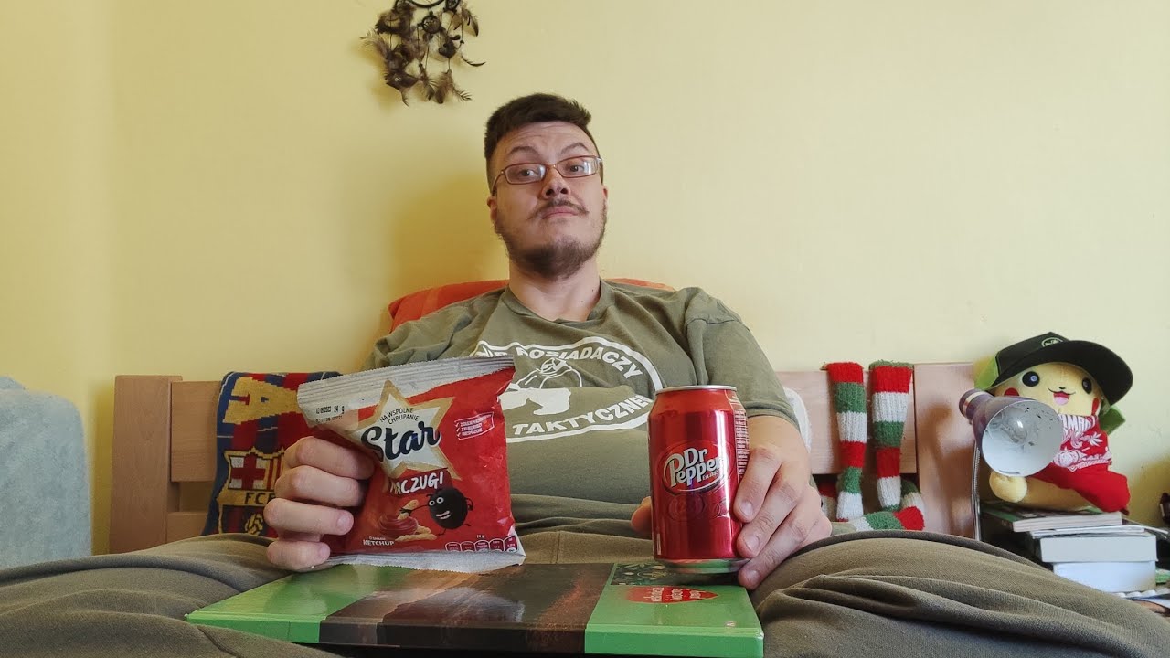 Szama Test - Chrupki Maczugi ketchupowe i nap&oacute;j Dr Pepper