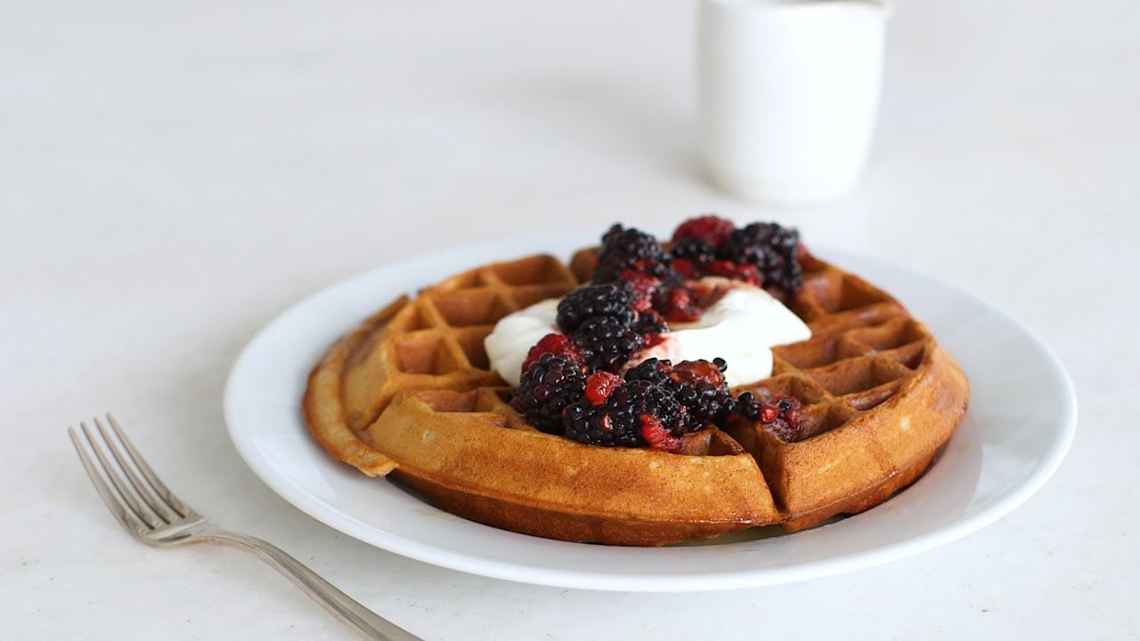 Whole-Wheat Waffles with Yogurt and Berries- Healthy Appetite with Shira Bocar