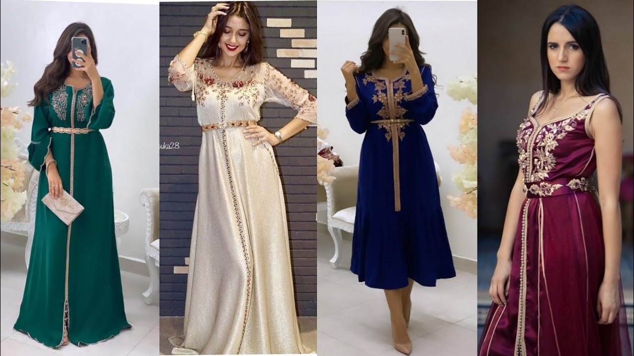 قفطان للبنات العازبات شييك وسامبل| قفطان الاعياد و المهيبات قطيع الشرط  |caftan marocain 2020/2021