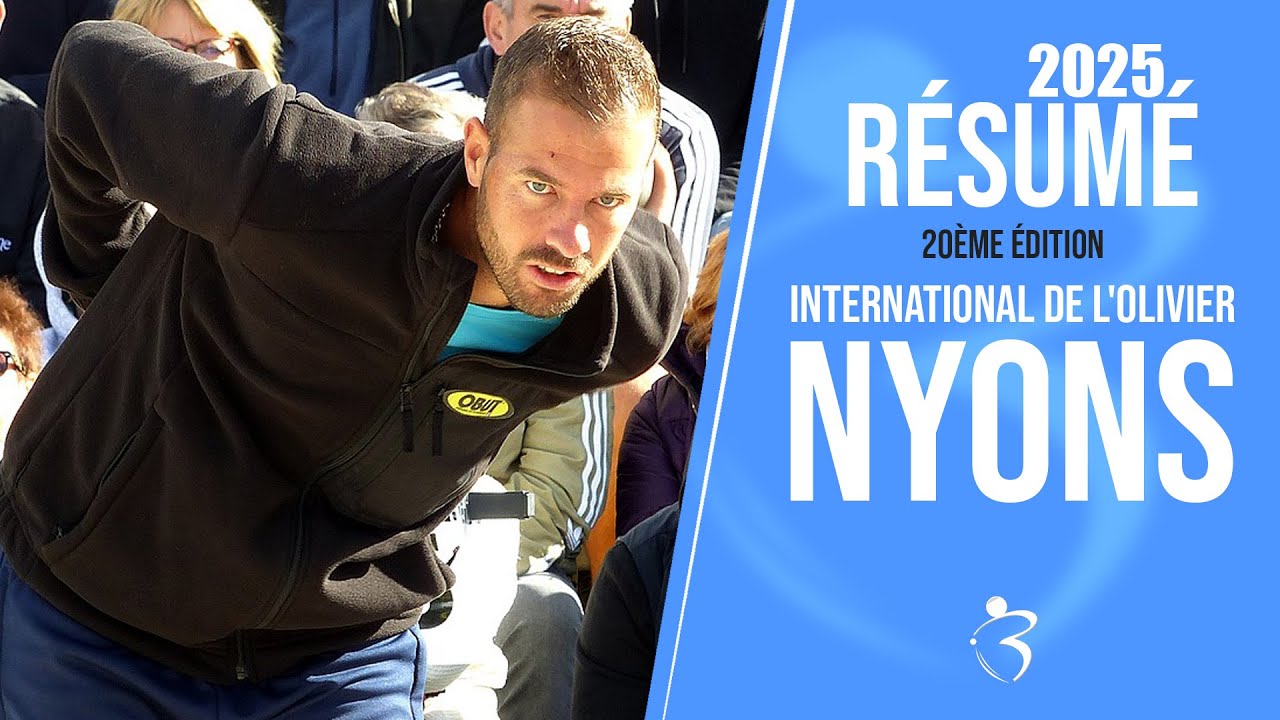 R&eacute;sum&eacute; &laquo; Beaux gestes p&eacute;tanque &raquo; - 20&egrave;me International de l'Olivier triplette &agrave; Nyons