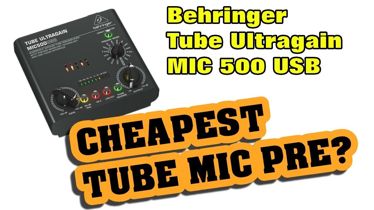 Behringer Tube Ultragain MIC500USB Mic Pre USB Audio Interface Review & Giveaway