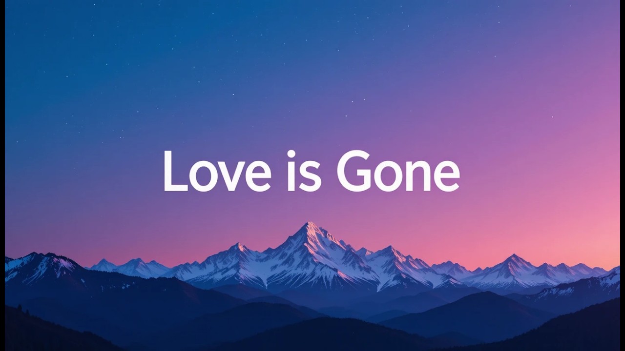 Love Is Gone – New Version Ai Song  || Emotional English Lyrics Song 2026