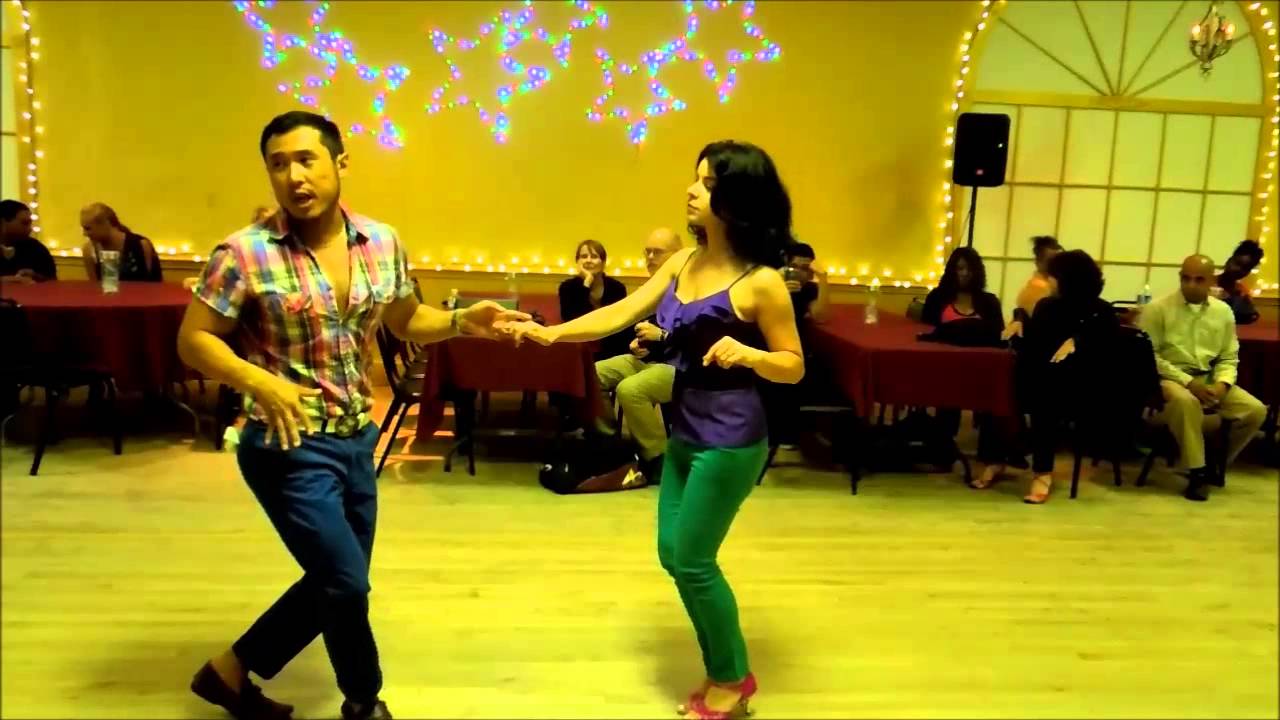 Jimmy Yoon & Luz Rodriguez Salsa ON2 TurnPattern Workshop Demo at Mr. Mambo's 9/14/13