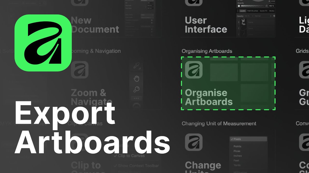 How to Export Multiple Artboards in Affinity 3