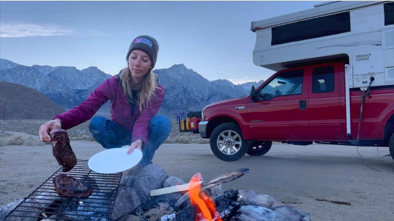 it's cold, but beautiful. | Living in a 4x4 Truck Camper Fulltime