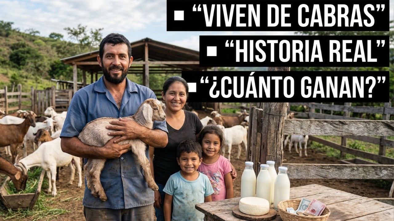 Cómo esta familia vive del negocio de cabras