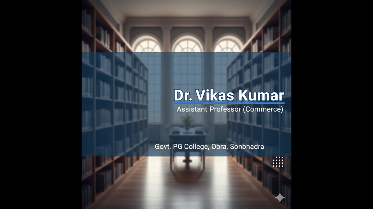 Index Numbers. by Dr. Vikas Kumar (Asst. Professor Commerce)