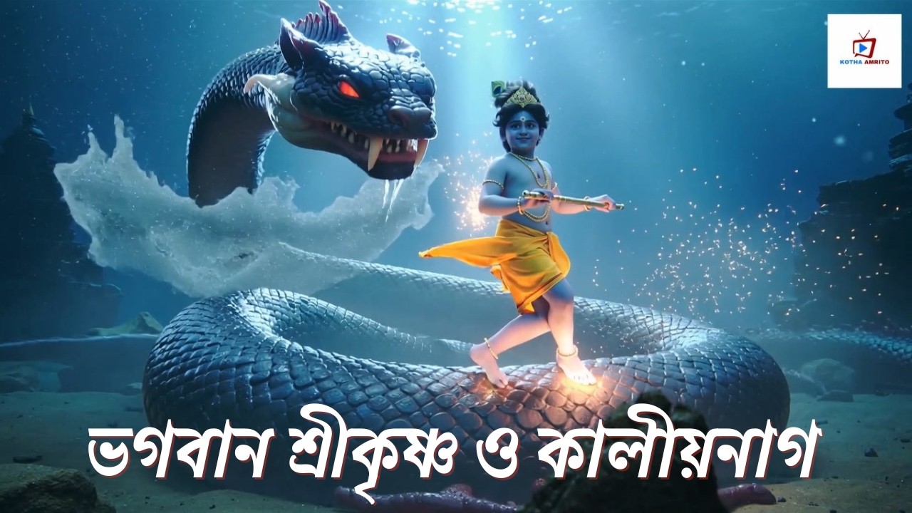 বৃন্দাবনকে বাঁচাতে শ্রীকৃষ্ণের কালীয় দমন লীলা | Why Krishna Danced on the Head of Kaliyanag