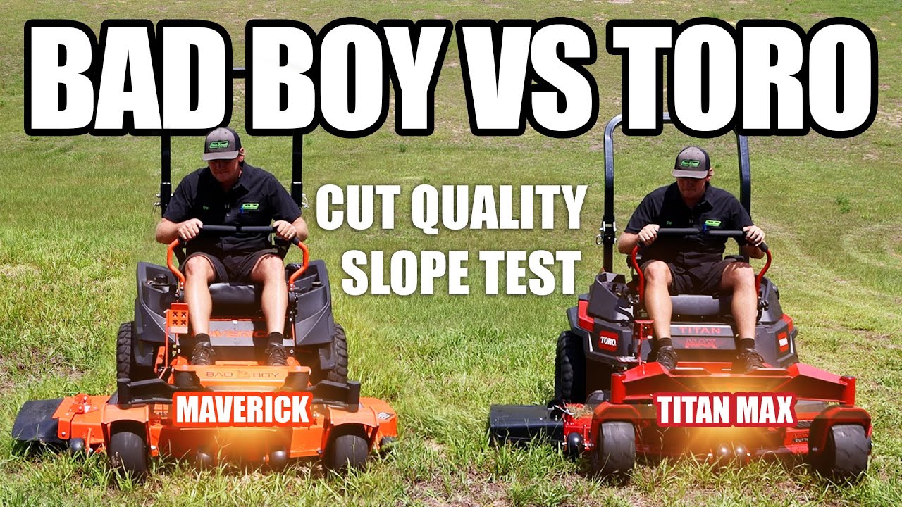 Bad Boy vs Toro: Quality Cut Test. Slope Test. NO MERCY. 💥
